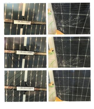 Runergy (Hyperion) 545W Solar Panels - Damaged by a flip over accident (558 Units / 18 Pallets)