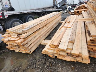 Lumber: 5/4 X RWL KDHT Ponderosa Pine S2S Cutting Common (17 MBF)